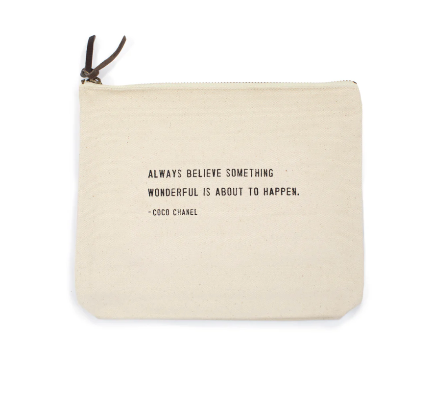 Canvas Quote Pouches – FiG Curated Living | Ojai, CA