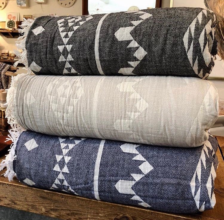 Kilim Fleece Lined Throws