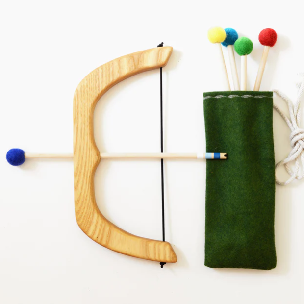 Wooden bow and arrow deals