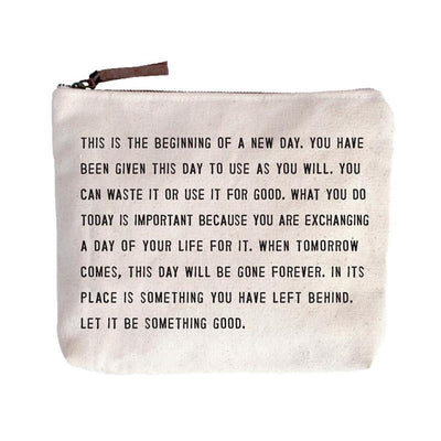 Canvas Quote Pouches – FiG Curated Living | Ojai, CA
