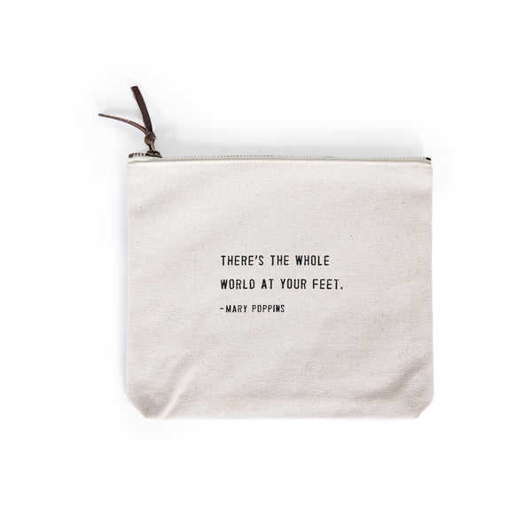 Canvas pouches top with sayings